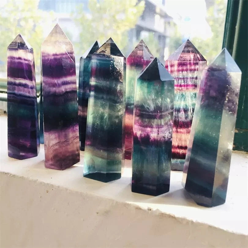 Rainbow Fluorite Healing Crystal